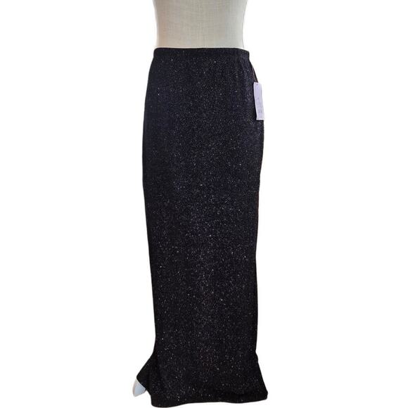 Wild Fable Long Black Multi-colored shimmery maxi skirt Sz M - Picture 2 of 8
